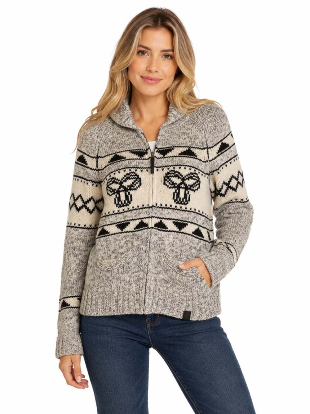 Aritzia TNA Sea to Sky 100% Lambswool Button Front Cardigan Sweater Size Small